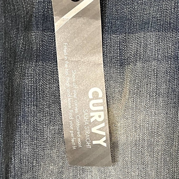 Vanity Blue Premium Denim Jeans Size 25X33 Curvy Sasha‎ Boot Womens Stretch - Picture 6 of 7